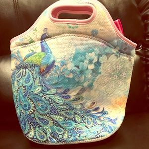 Peacock lunch bag
